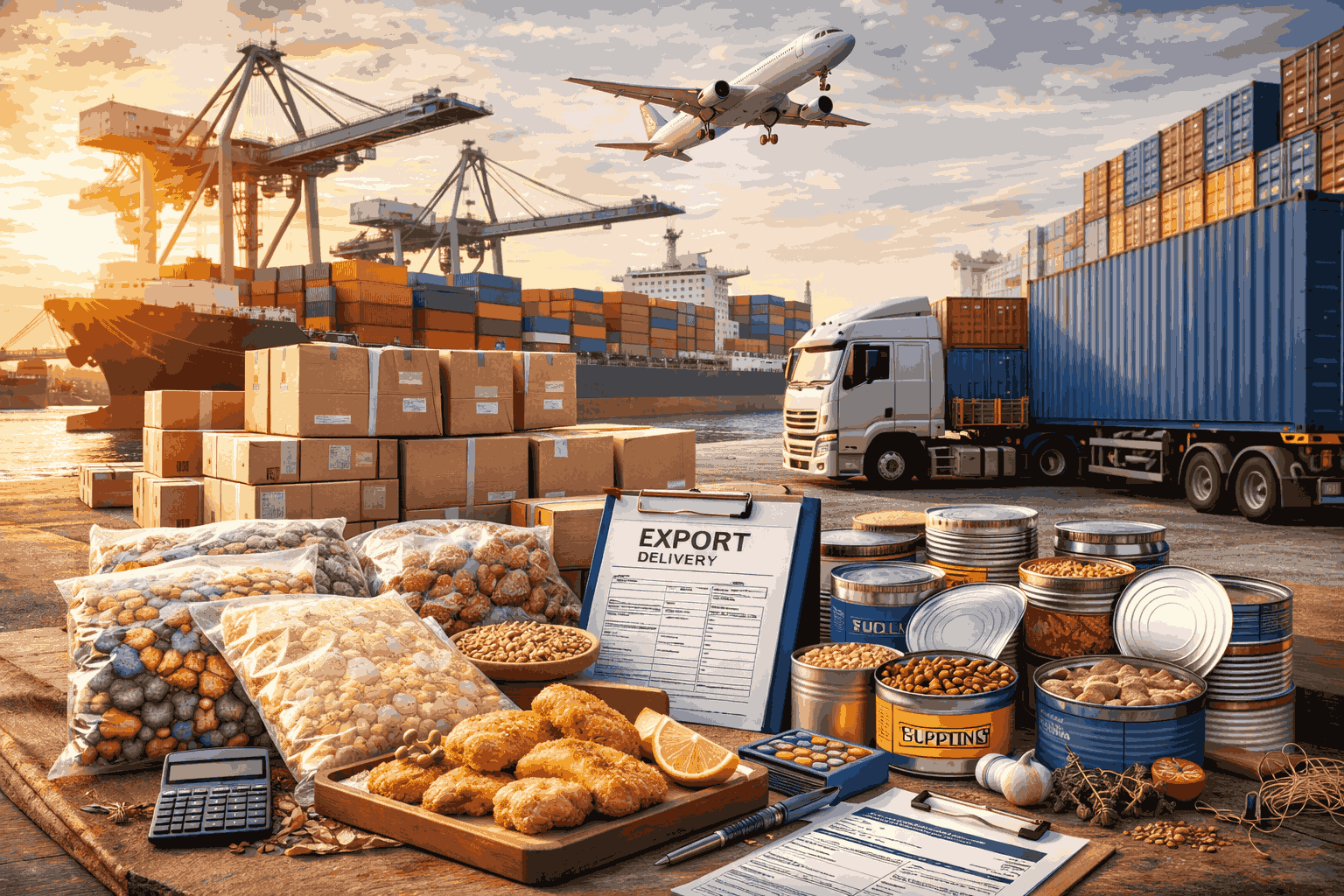 Cargo containers logistics export