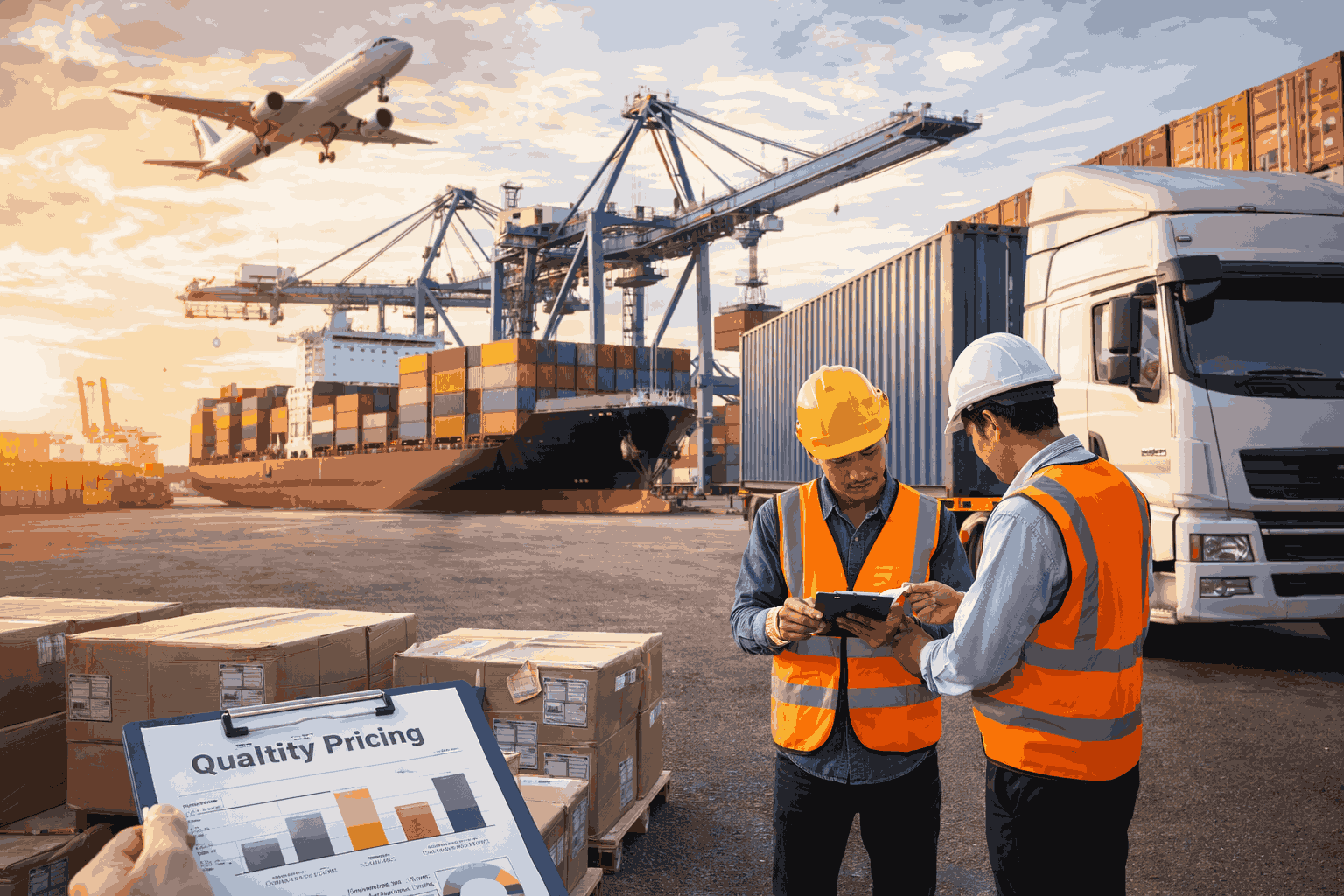 Cargo containers and logistics supply chain operations